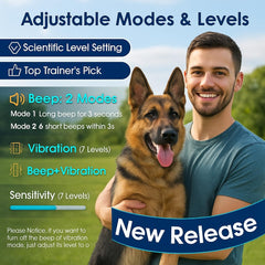 NQQHNN 1S Stop Barking collar adjustable settings for personalized training.