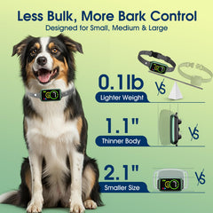 NQQHNN smart bark collar precision detection chip in action