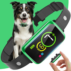 NQQHNN smart dog bark collar closeup shows humane beep training