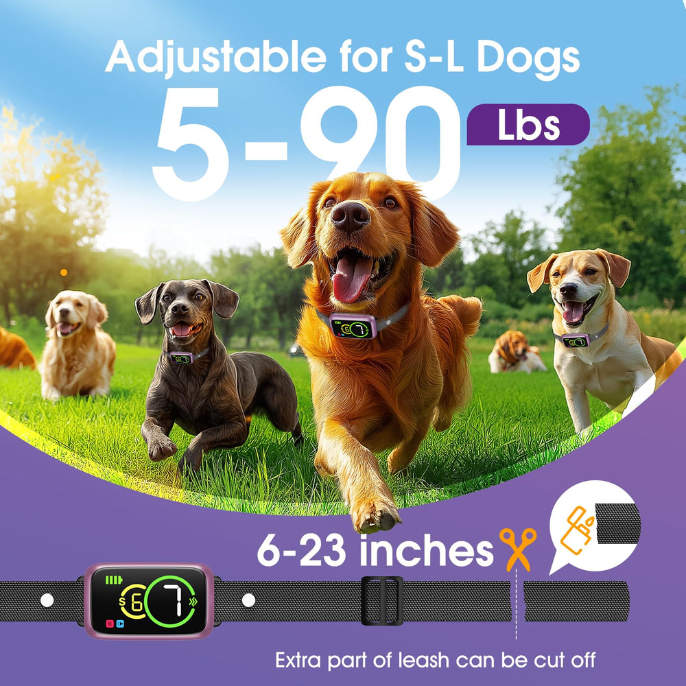NQQHNN smart dog bark collar IP67 waterproof for outdoor use.