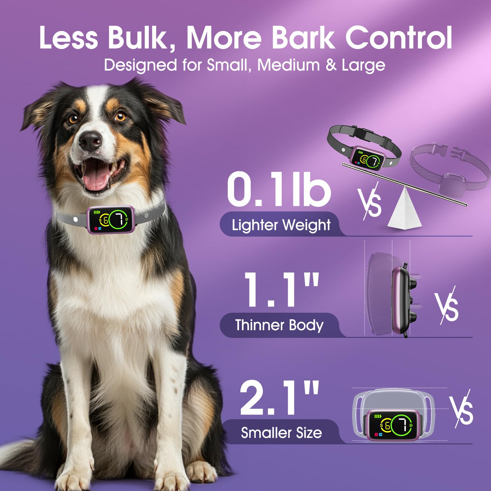 NQQHNN smart dog bark collar large-dog-use during outdoor walks.