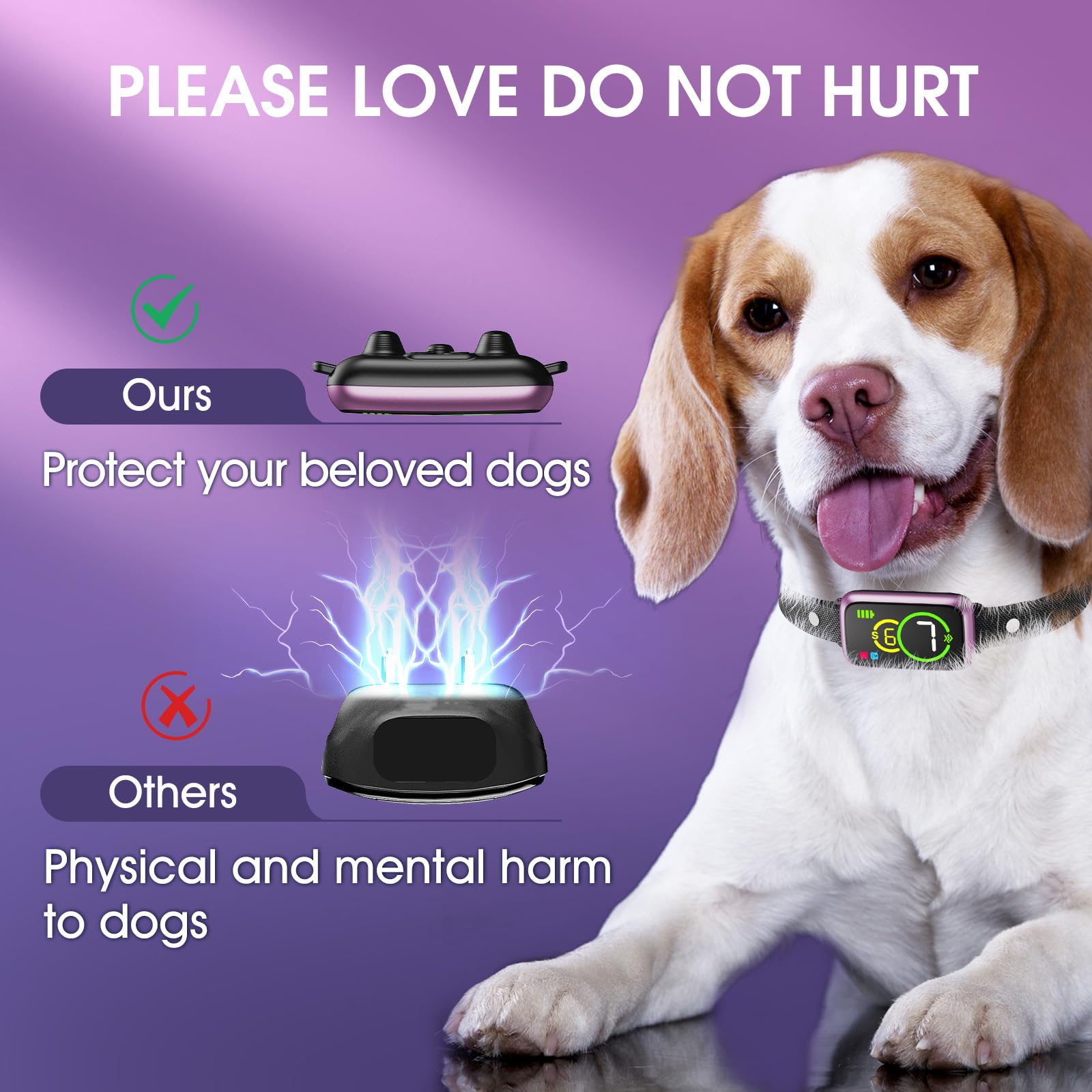 NQQHNN smart dog bark collar sensitivity levels allow tailored training.