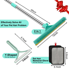 Nrefpun copper-bristle head delivers strong pet hair pickup on carpets.