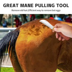 NRTFE hand stripping tool wooden handle provides comfortable grip during grooming.