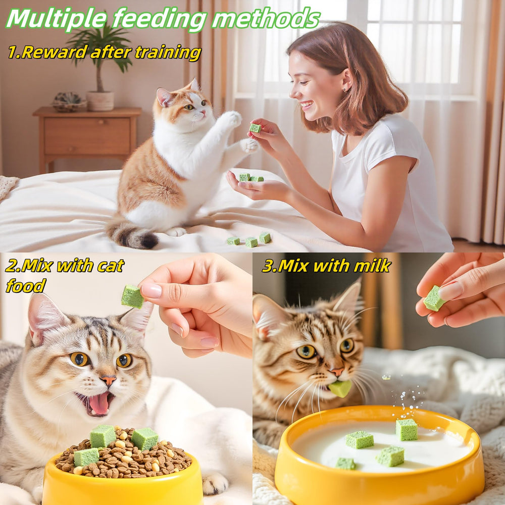 NSWXZDS Kitten Dental Care supports breath freshness and plaque control with edible greens.