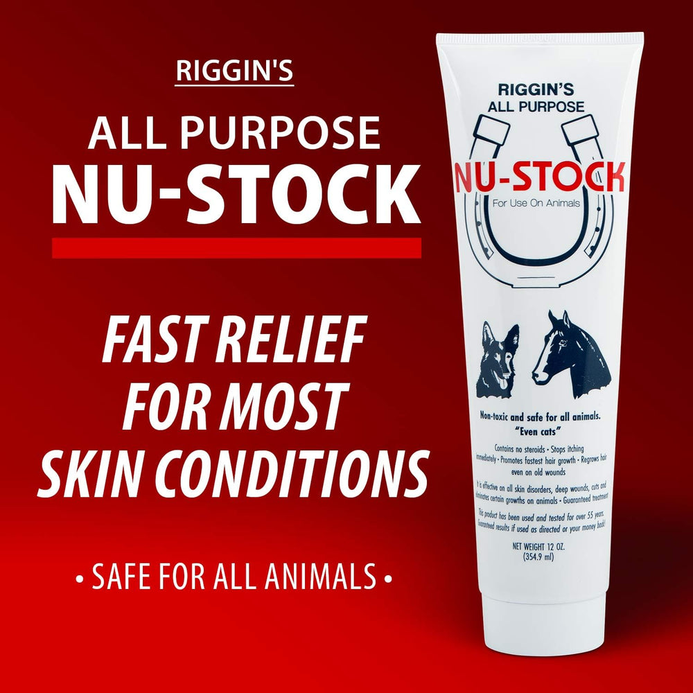 Nu-Stock Wound Cream applied on dog skin for gentle topical care