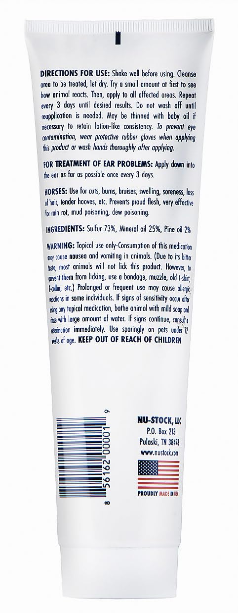 Nu-Stock Wound Cream packaging highlighting all-purpose topical use