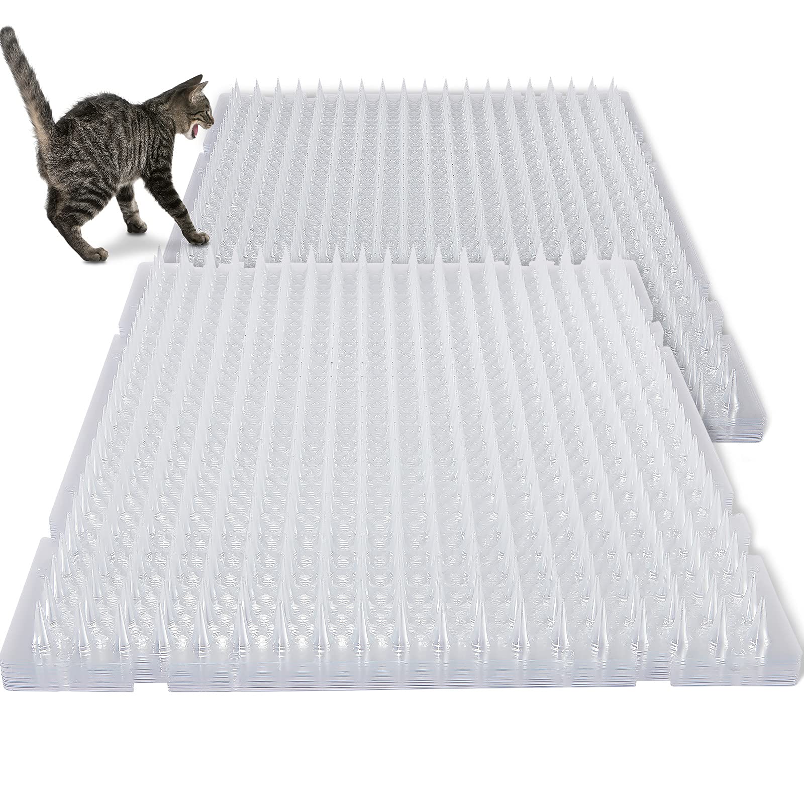 Nuanchu cat deterrent mat 12-pack box view protects sofas from climbing pets.