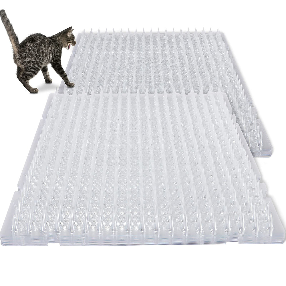 Nuanchu cat deterrent mat 12-pack box view protects sofas from climbing pets.