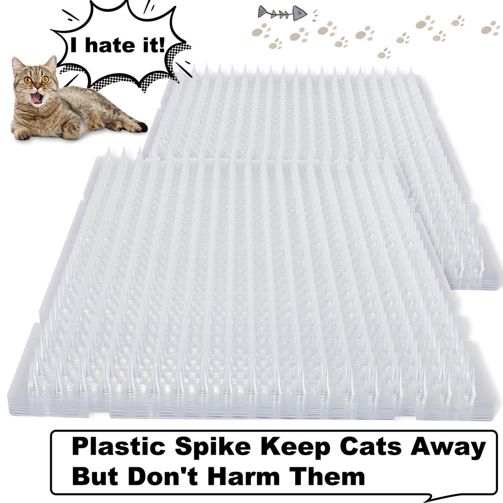 Nuanchu cat deterrent mat 12-pack mats close-up shows unobtrusive design.