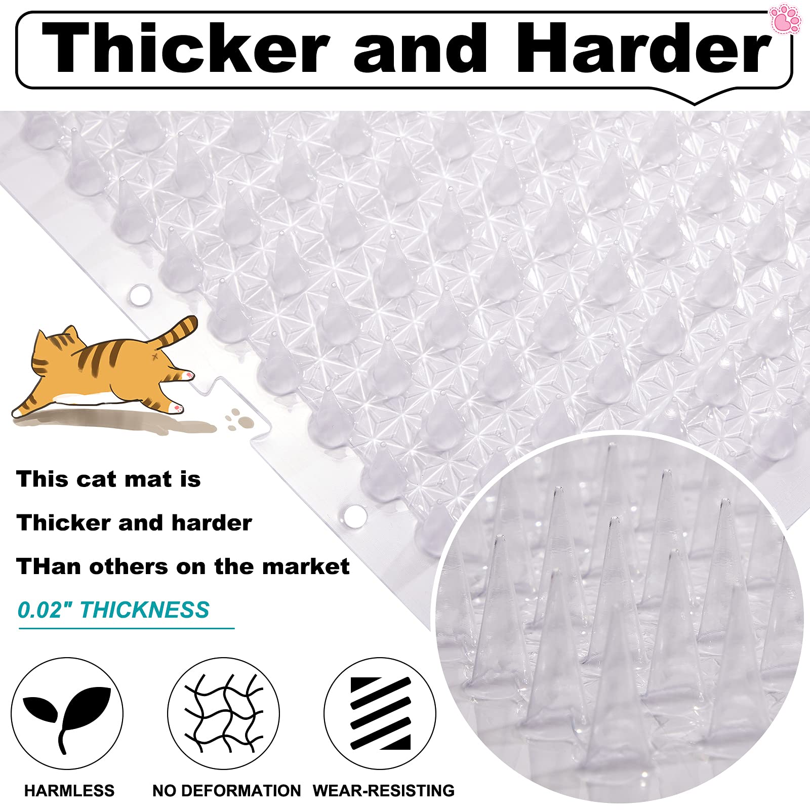 Nuanchu cat deterrent mat garden door setup supports pet-free entry.