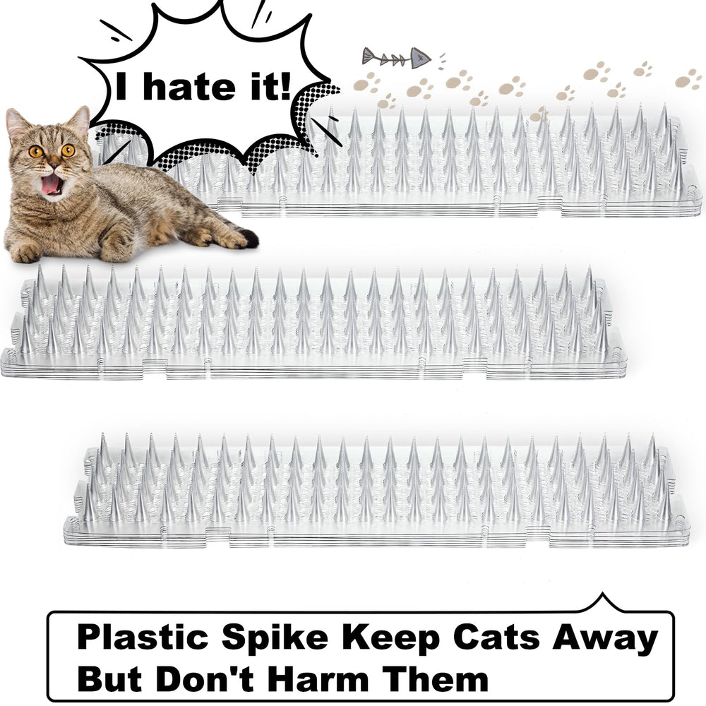 Nuanchu cat deterrent mat on window sill protects plants and interiors.