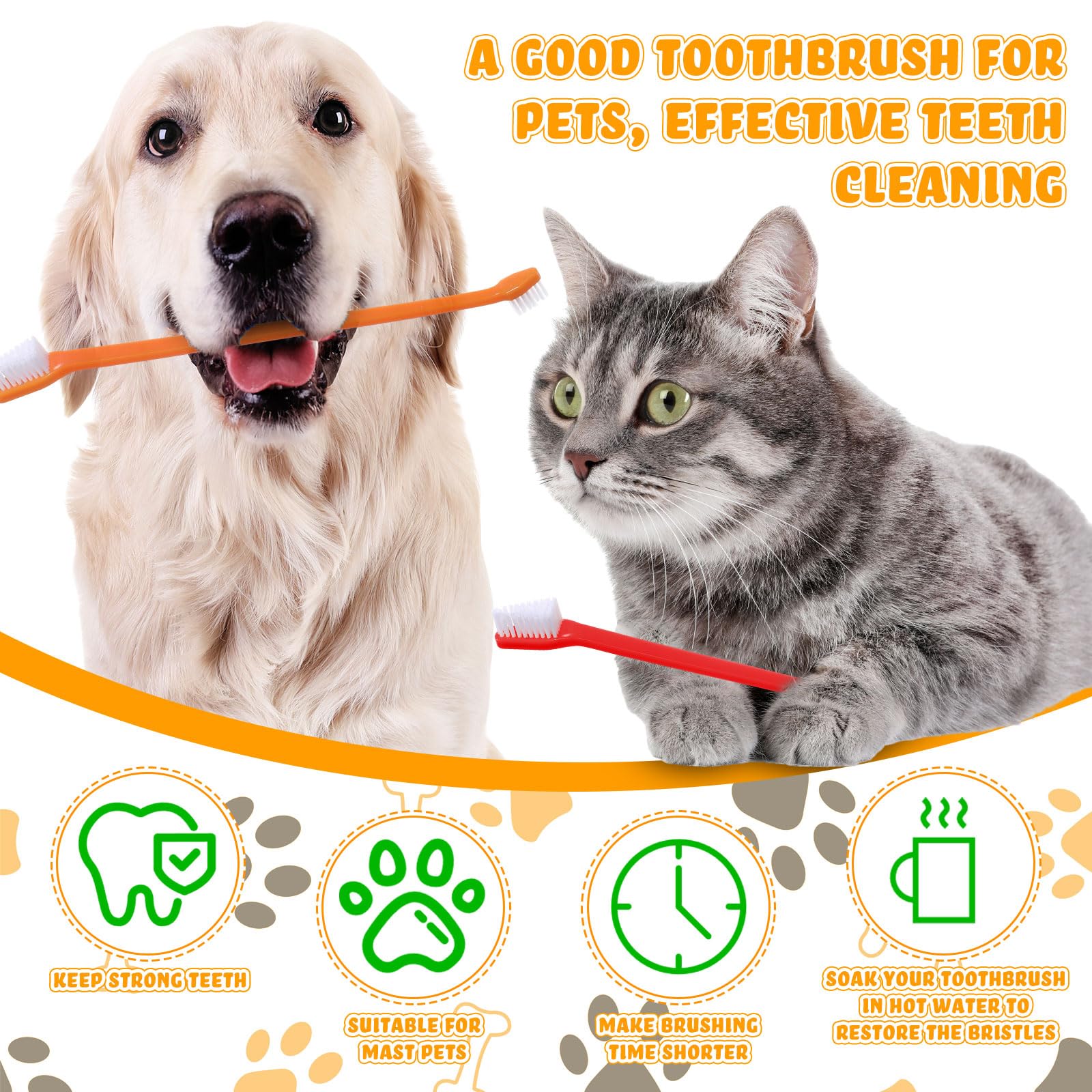 Nuenen 22 cm long handle gives comfortable reach during brushing.