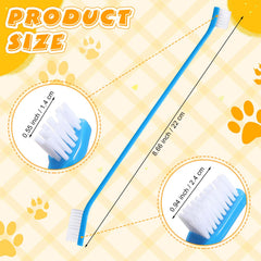 Nuenen dual-headed brush with large and small heads for versatile pet brushing.