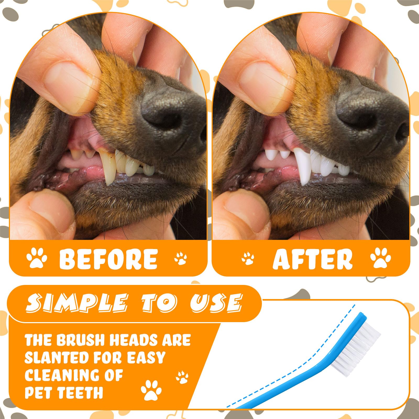 Nuenen double-ended design supports thorough cleaning for dogs and cats.