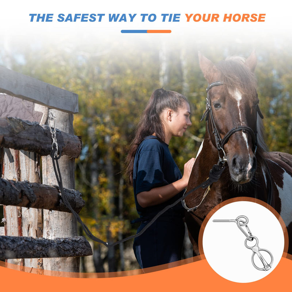 Nuenen wash rack and picket line use for trail-ready stable setups.