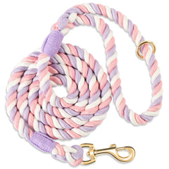 NUGUTIC dog leash 6ft braided cotton rope for daily walks