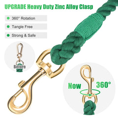 NUGUTIC moss-green leash highlighting vibrant color for stylish strolls