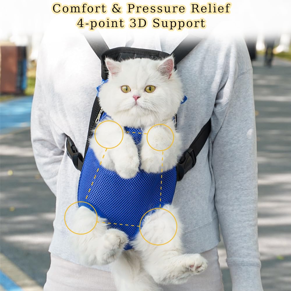 Nulala ventilated dog chest carrier with mesh for breathable airflow.