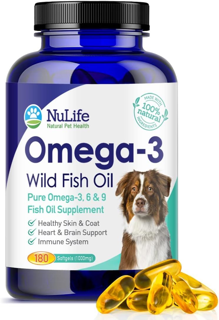 NuLife Pure Omega-3 Dogs bottle ready for daily use, supporting overall joint health.