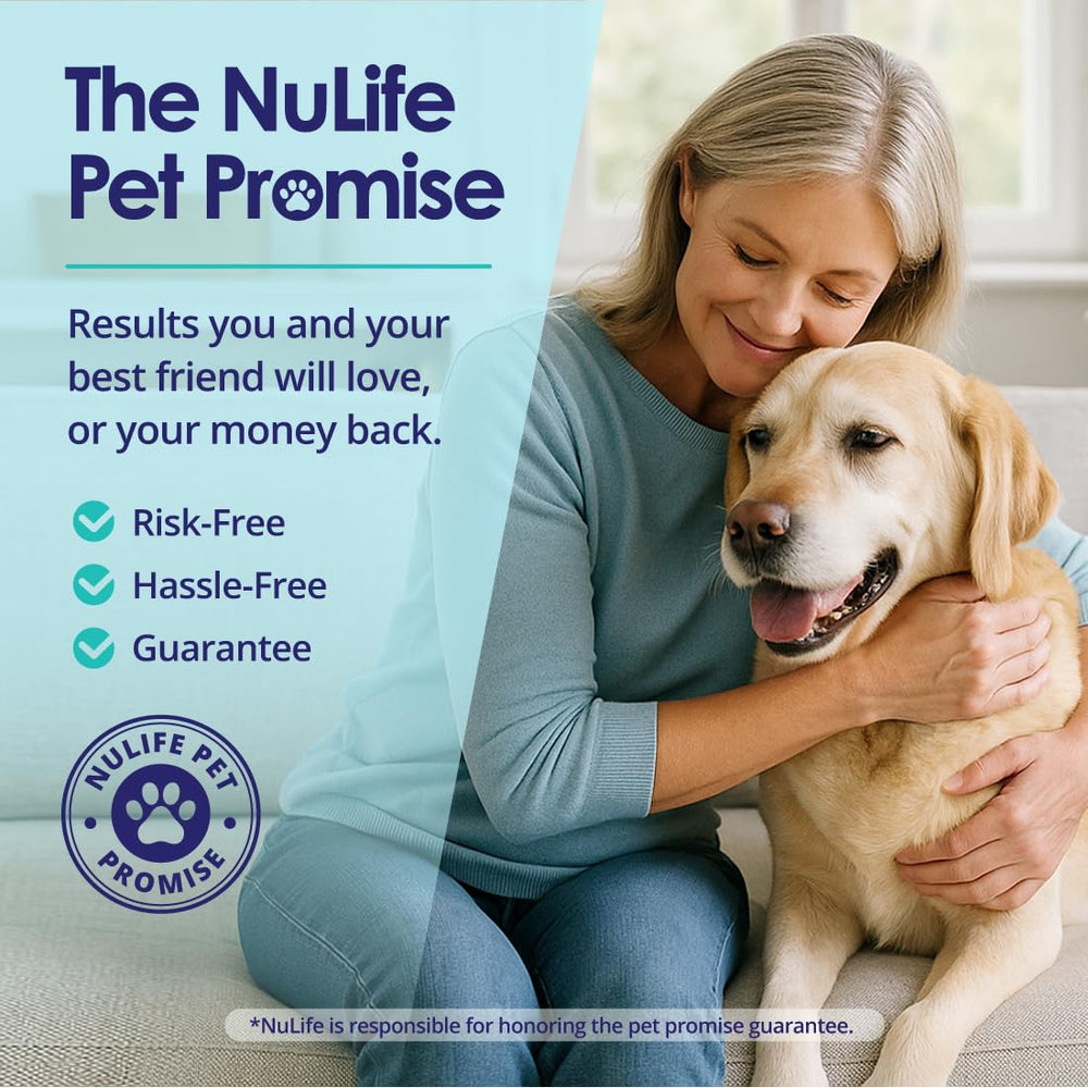 NuLife Skin-coat support from fish oil for dogs enhances fur health and comfort