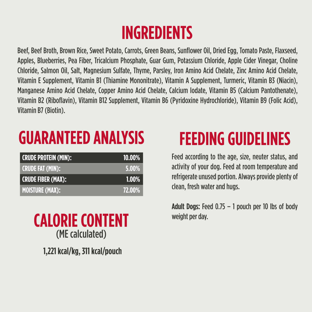 Nulo Gently-Cooked Meals minimally-processed-wet-dog-food illustration suggests gentle cooking.