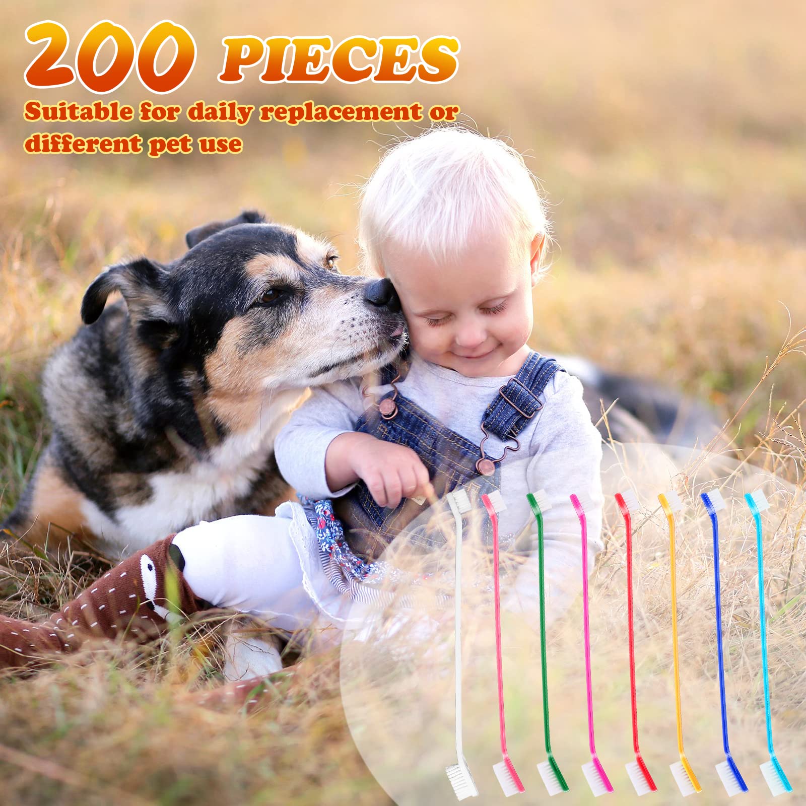 Nuogo multi-pet dental care kit supports regular brushing for dogs cats.