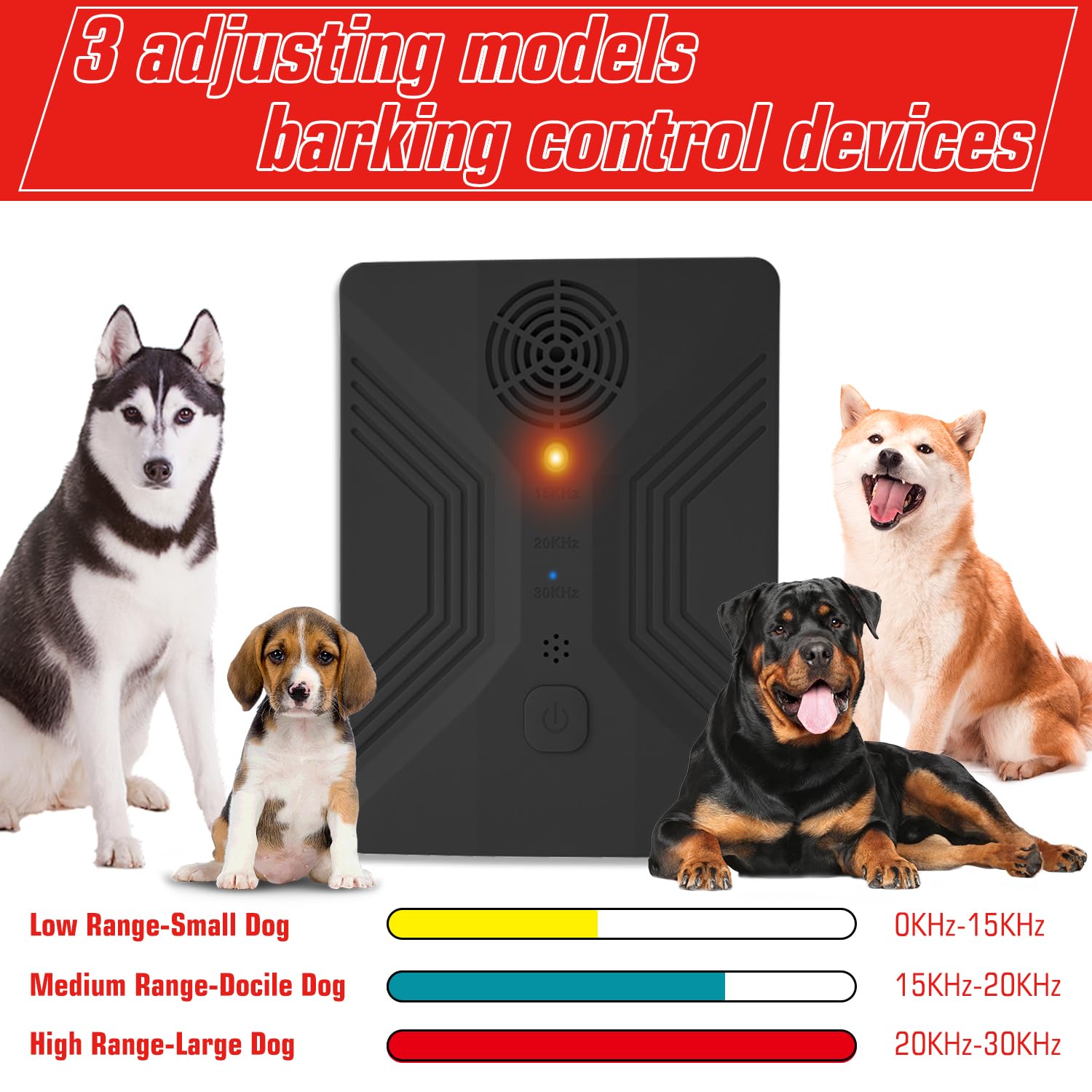 Nupec anti-barking device three modes enables tailored training sessions