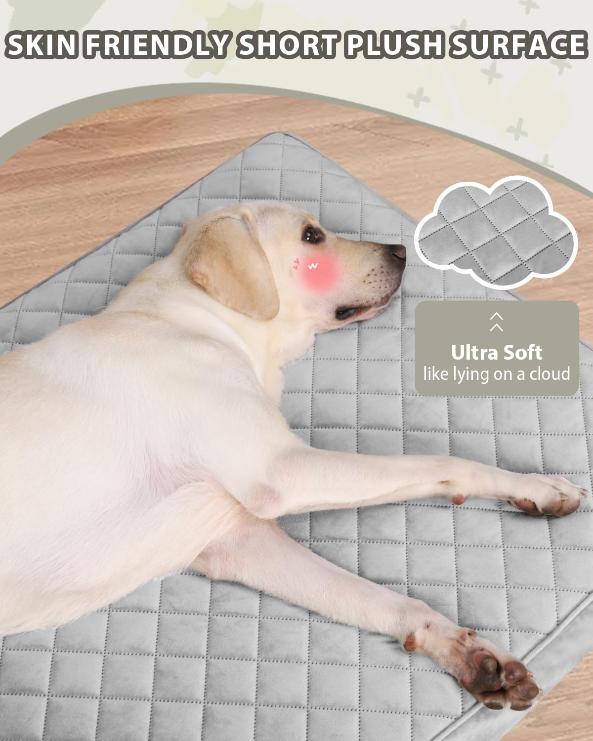 NUPIDA dog bed removable washable cover—easy hygienic cleaning between uses.