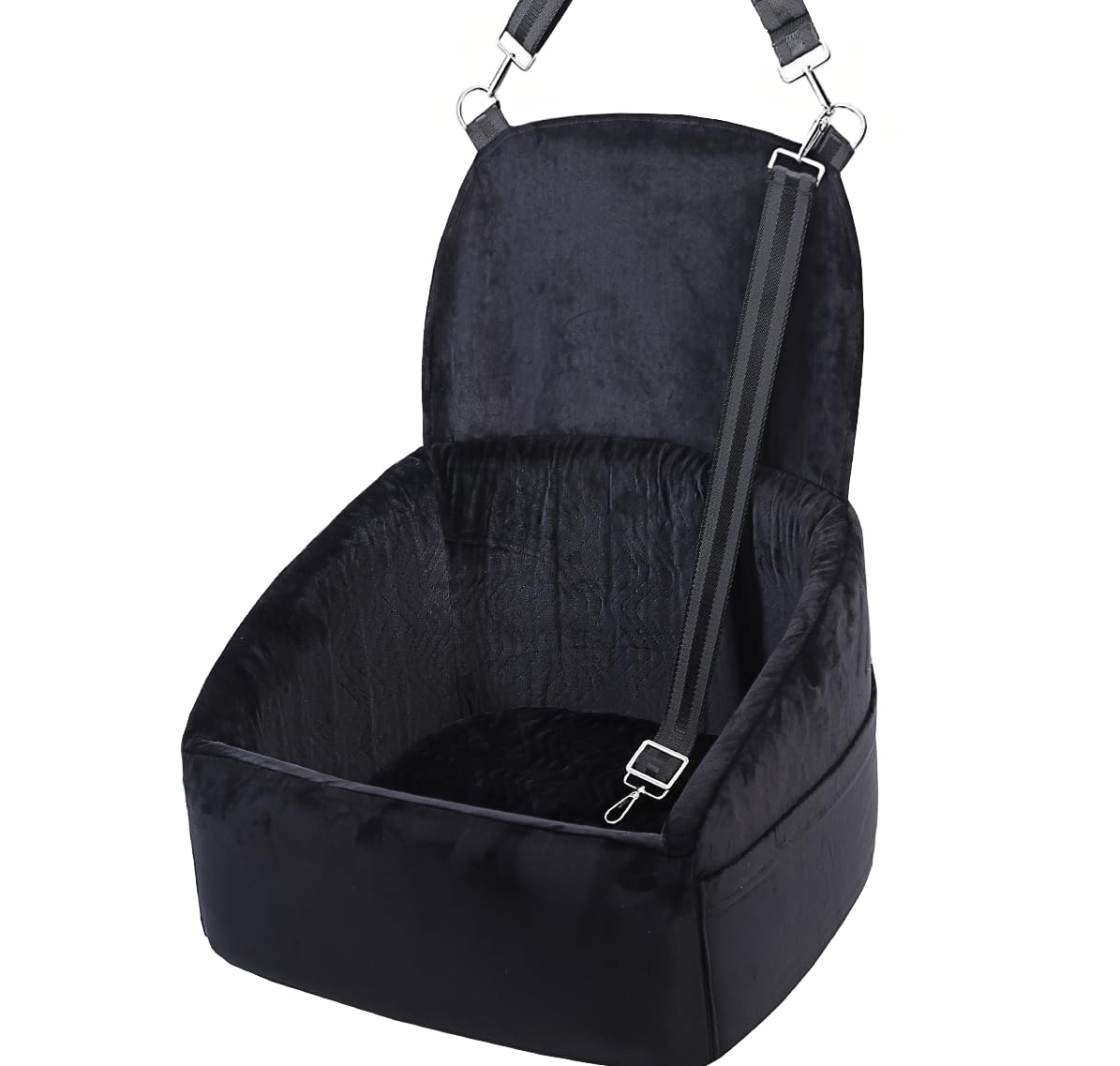 NUPIDA dog car seat extended backrest for extra coverage and comfort.