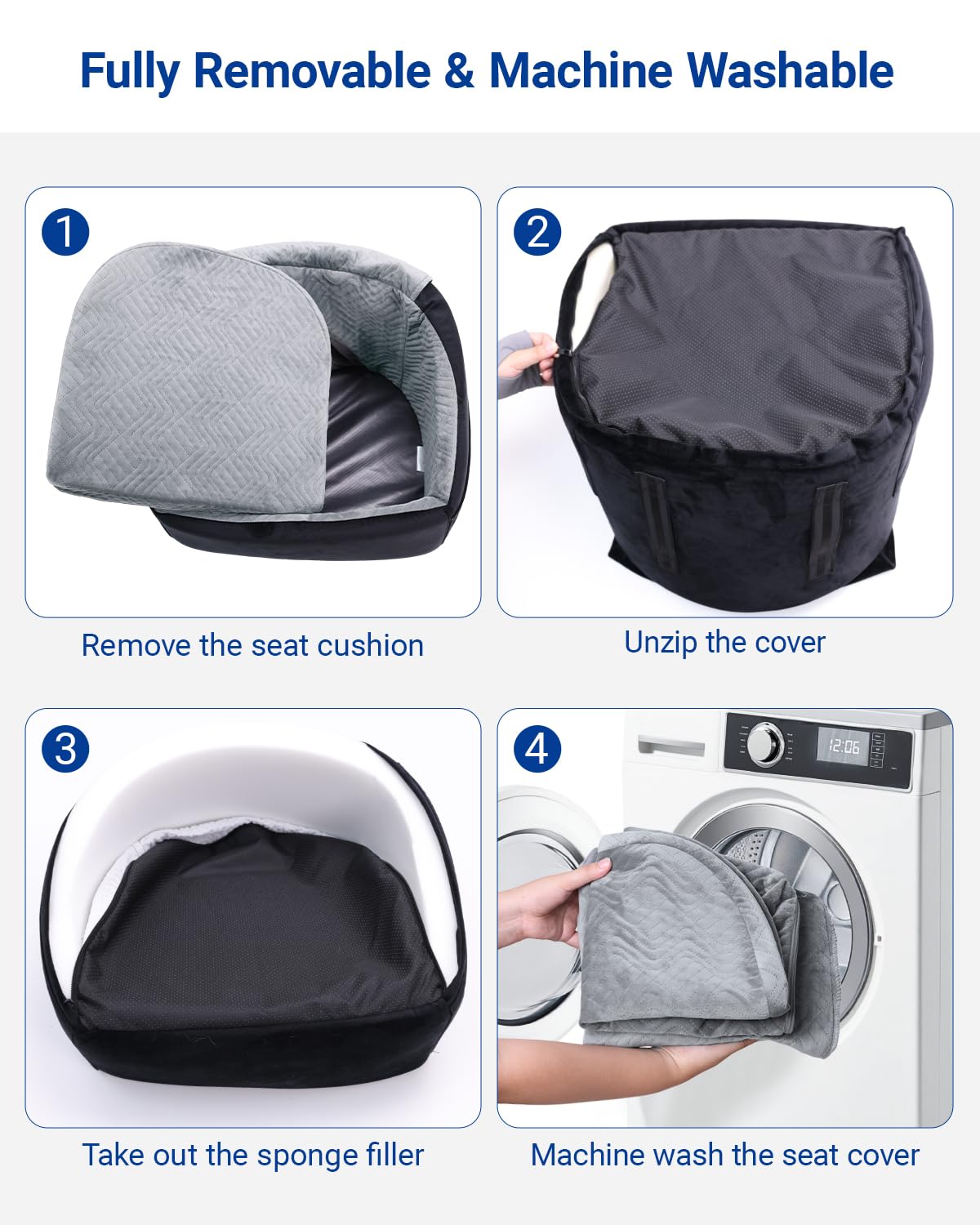 NUPIDA inner cushion provides cloud-soft comfort during bumps and turns.