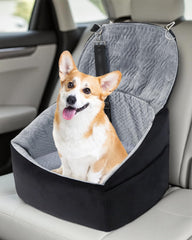 NUPIDA dog car seat storage pockets keep treats and leashes organized on trips.