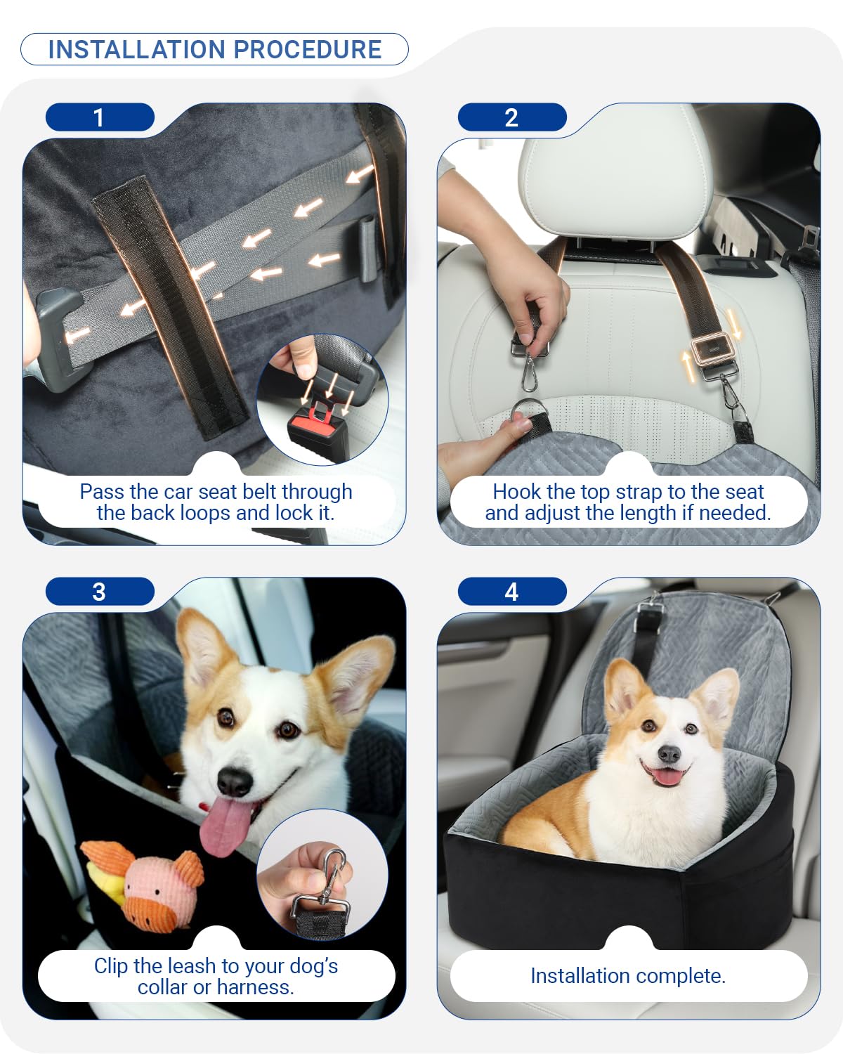 NUPIDA waterproof non-slip bottom helps protect car upholstery from messes.