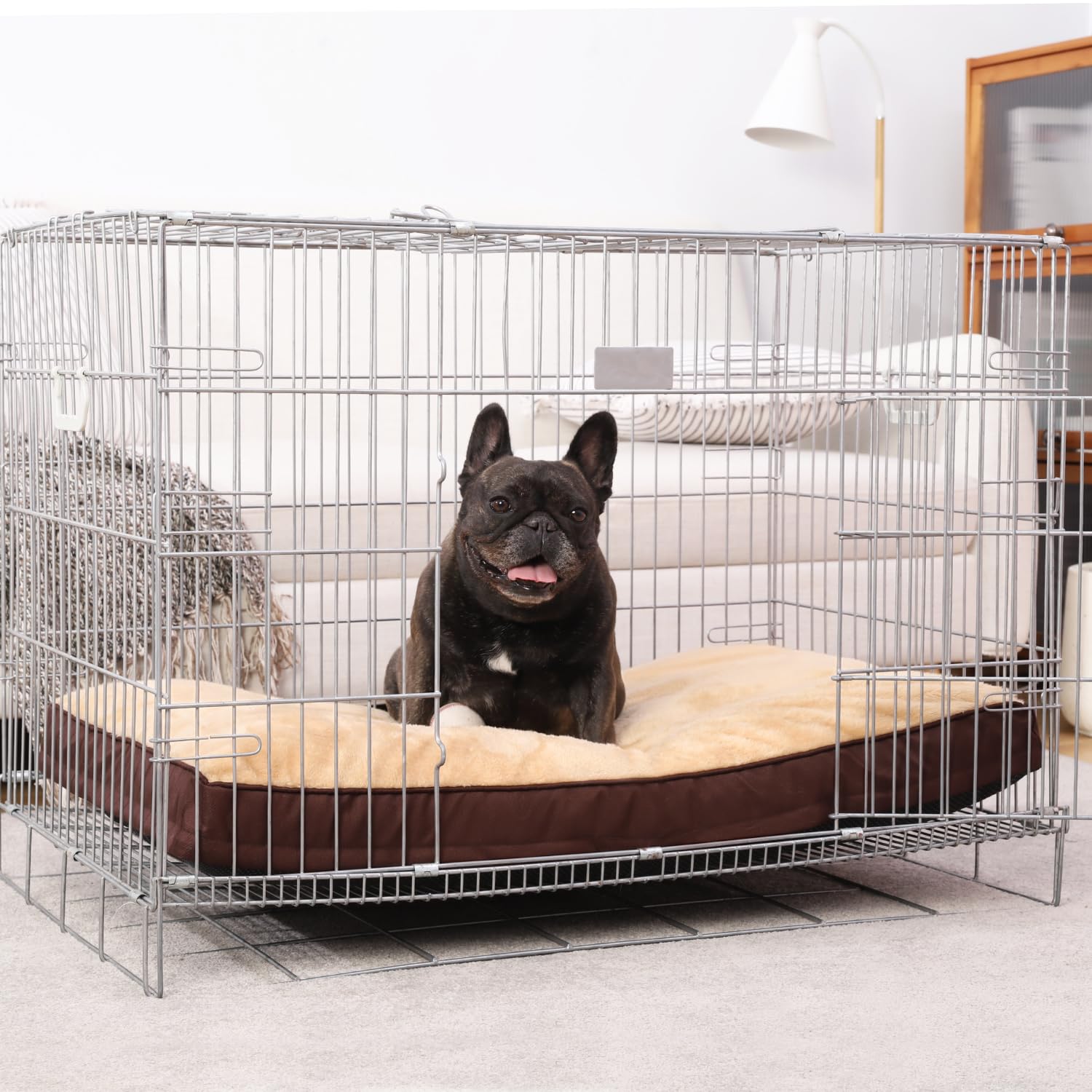 NUPIDA dog crate bed anti-chew Oxford bottom layer resists nibbling