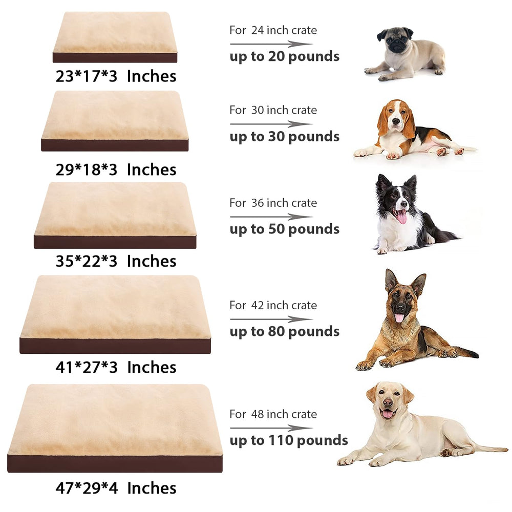 NUPIDA dog crate bed compact 23x17 inch size fits crates and small dogs