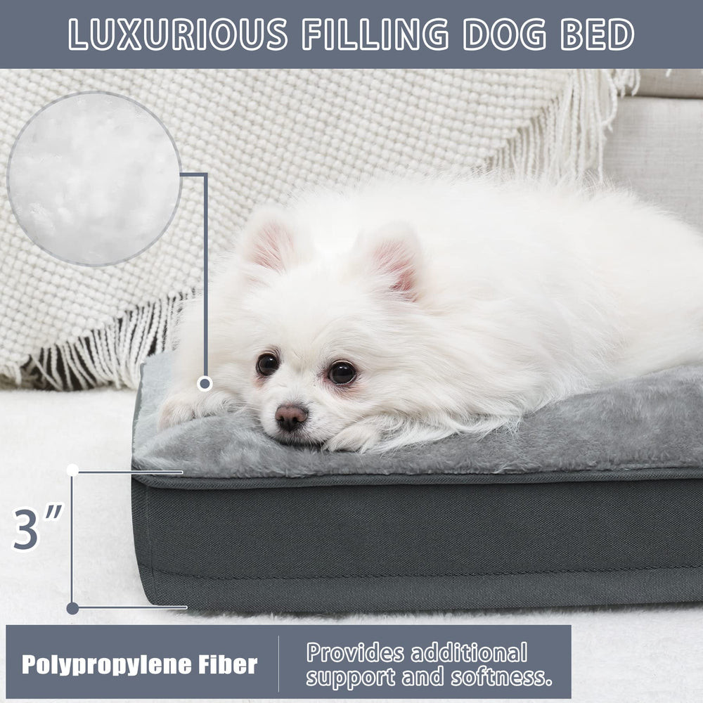 NUPIDA dog crate bed non-slip-bottom provides stable placement for anxious pets.