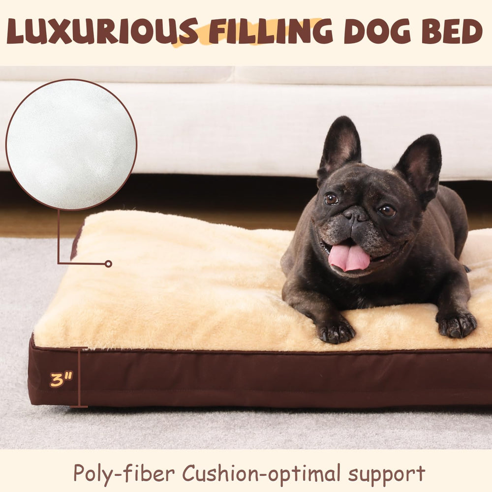 NUPIDA dog crate bed non-slip bottom detail helps keep bed in place