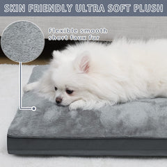 NUPIDA dog crate bed removable-cover highlights easy machine-wash care.
