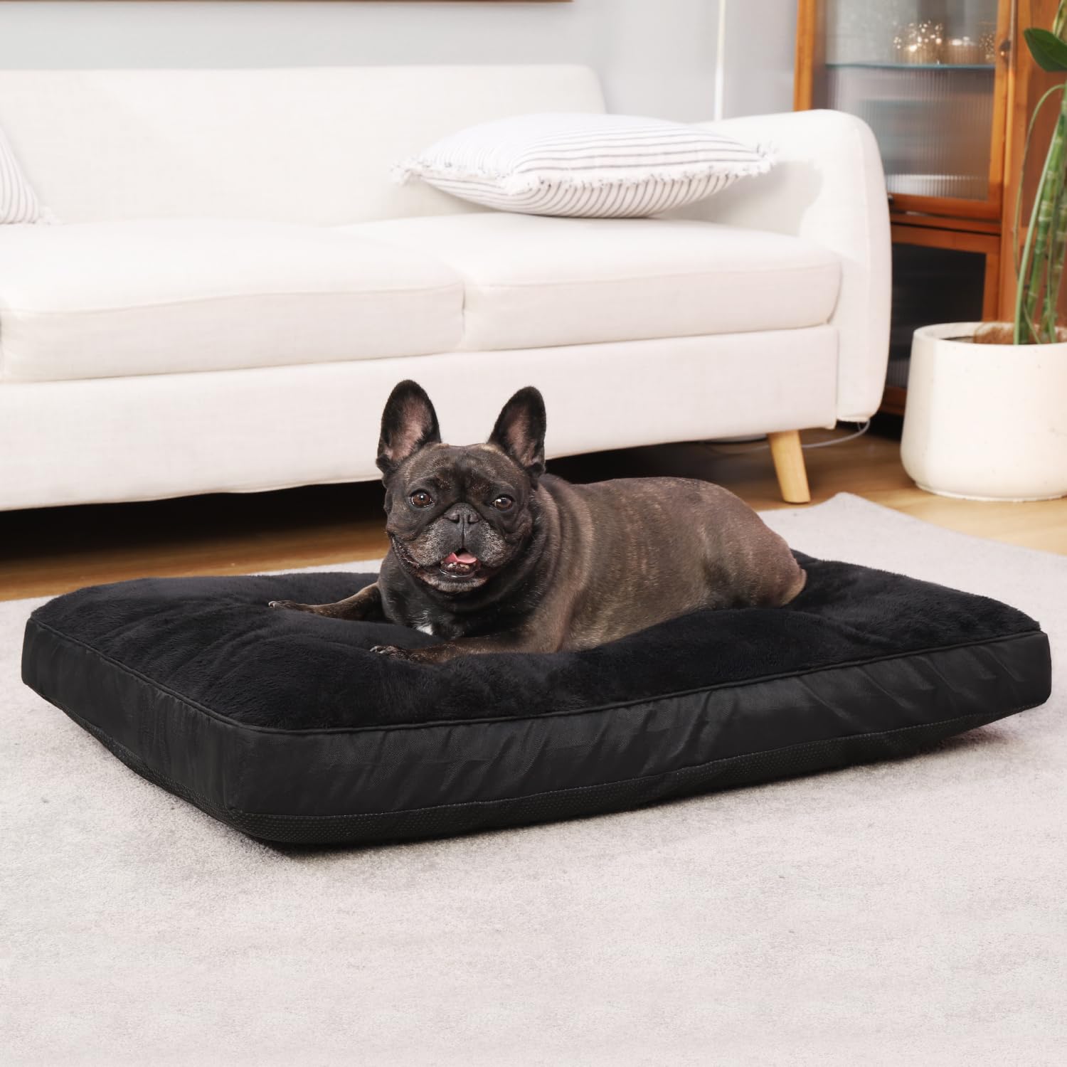 NUPIDA dog crate bed removable washable cover for easy cleaning