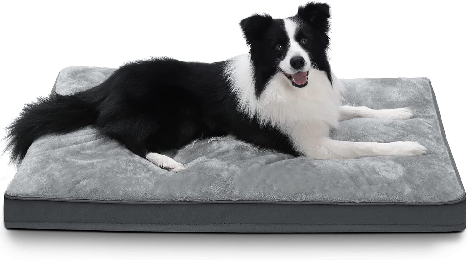 NUPIDA dog crate bed ultra-soft surface for calming naps.