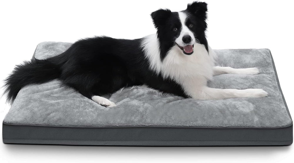 NUPIDA dog crate bed ultra-soft surface for calming naps.