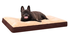 NUPIDA dog crate bed velvet surface close-up for cozy, calming naps.