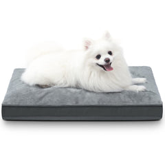 NUPIDA dog crate bed waterproof deluxe plush gray with secure fit