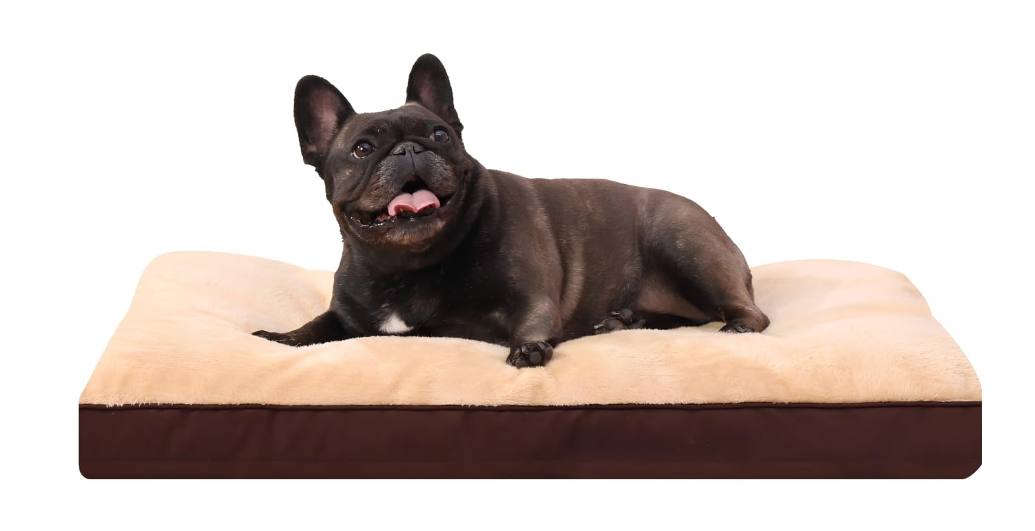 NUPIDA dog crate bed top view shows plush surface for cozy naps
