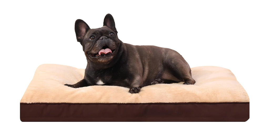 NUPIDA dog crate bed top view shows plush surface for cozy naps