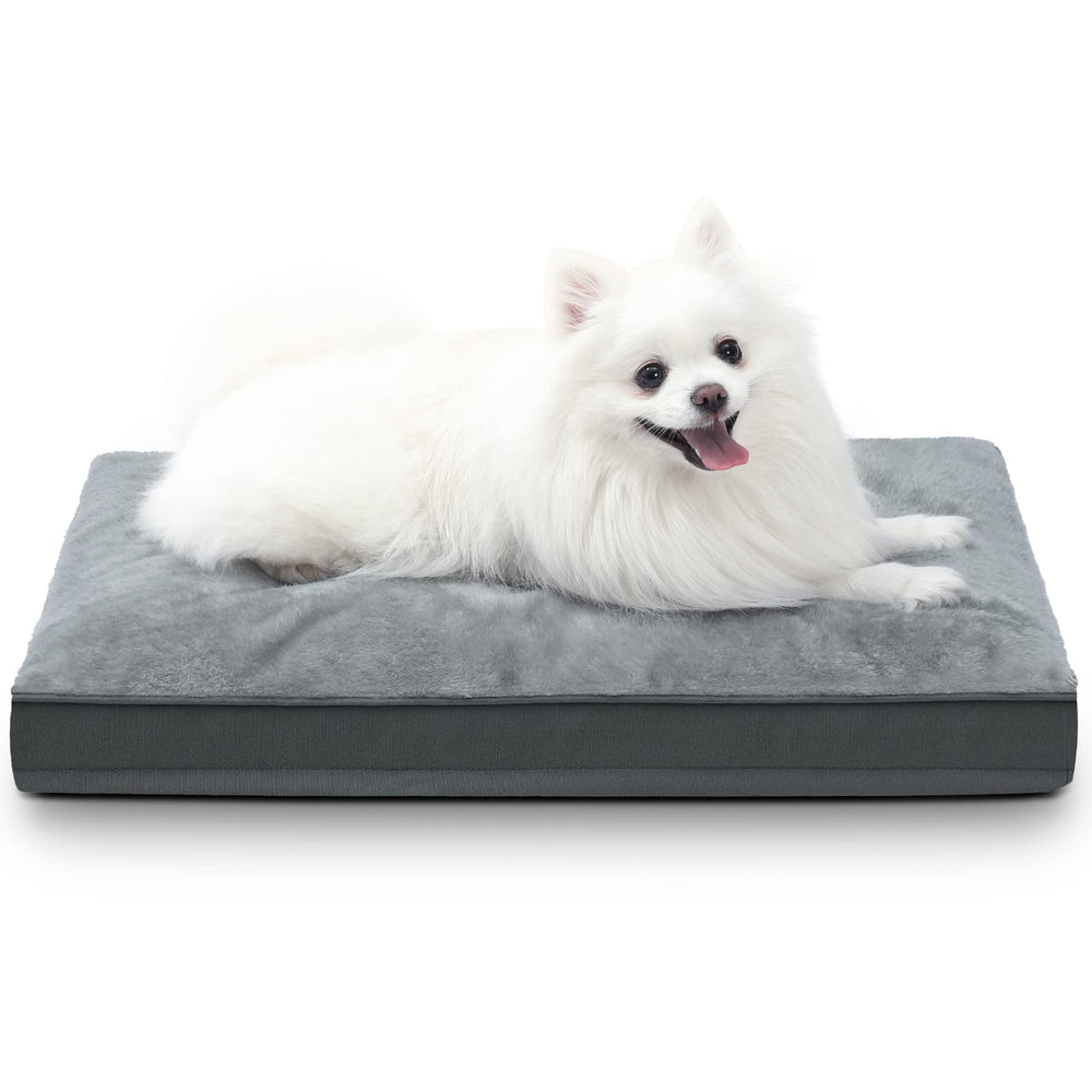 NUPIDA dog crate bed velvet-surface delivers calming comfort for relaxed pets.