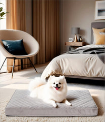 NUPIDA orthopedic dog bed with egg-crate foam offers small-dog support.