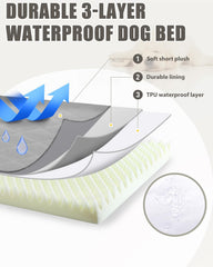 NUPIDA bed with removable cover for hygienic washing.