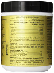 Nupro All Natural Dog Supplement dosing spoon with precise daily dosage for small dogs.