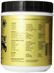 Nupro All Natural Dog Supplement bottle side indicating corn-free and wheat-free formula for sensitive dogs.